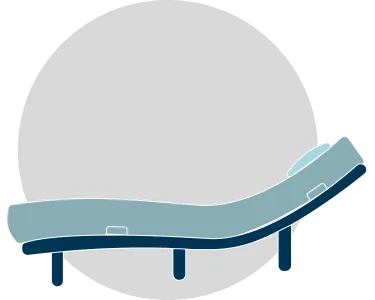 Head and foot elevation for adjustable beds